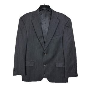 Men's Sports Coat Blazer Hart Schaffner Marx USA Size 42 Short Dark Gray Classic